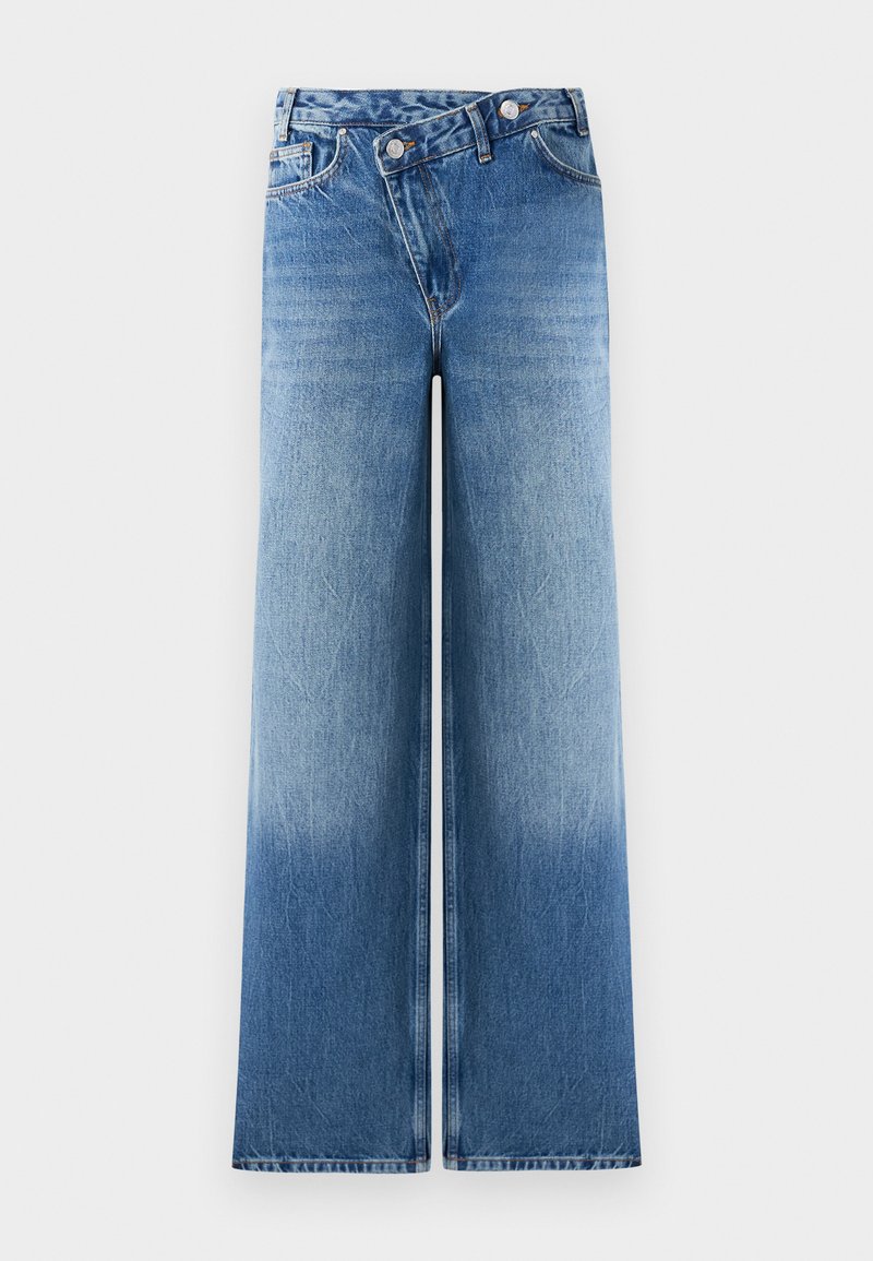Noisy May Wide leg blauw denim/bluedenim