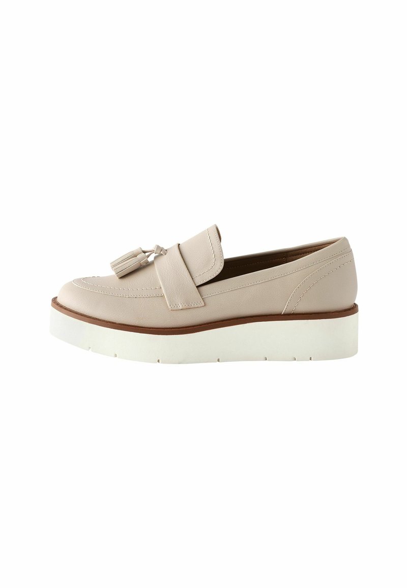 Next WIDE FIT FOREVER COMFORT CHUNKY LOAFERS - Loaferit/pistokkaat - bone