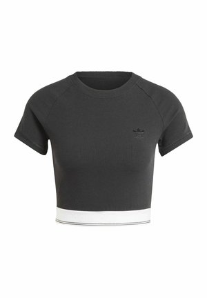 adidas Originals TAPE WAISTBAND - T-shirt - bas - black
