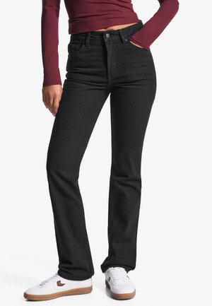 Straight leg jeans - black