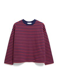 ARMEDANGELS FRANKAA STRIPE - Sweatshirt - blue noon coral blush/bleu marine - ZALANDO.FR