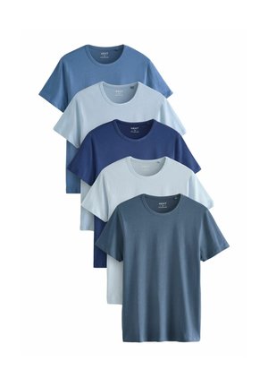 5 PACK- SLIM FIT - Maglietta intima - mixed blues