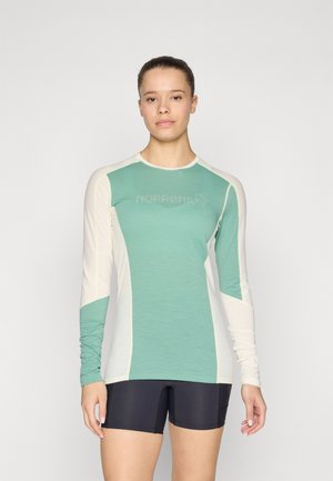 FALKETIND EQUALISER ROUND NECK - Long sleeved top - malachite green