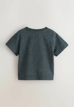 smALLSAINTS, REGULAR FIT - DISTORTION CREW NECK YOUNGER  - T-shirt con stampa - washed black