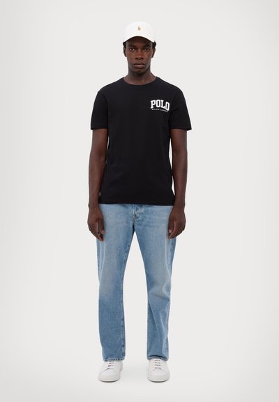 Polo Ralph Lauren CUSTOM SLIM FIT LOGO JERSEY T-SHIRT - Nyomott mintás póló - black