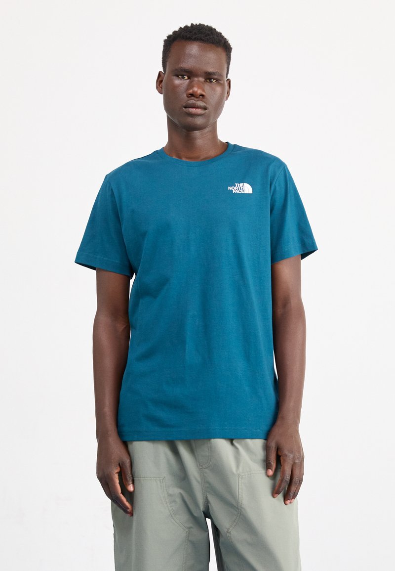 The North Face VERTICAL TEE - Triko s potiskem - midnight petrol