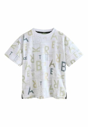 REGULAR FIT - LETTER  - T-shirts print - white
