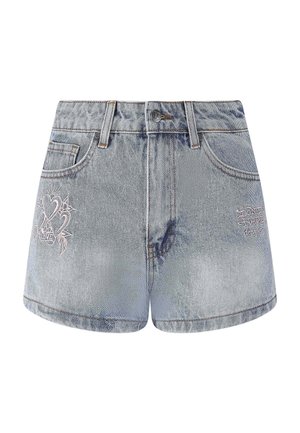 Ed Hardy TRIPLE HEART JORTS  - Denim shorts - blue