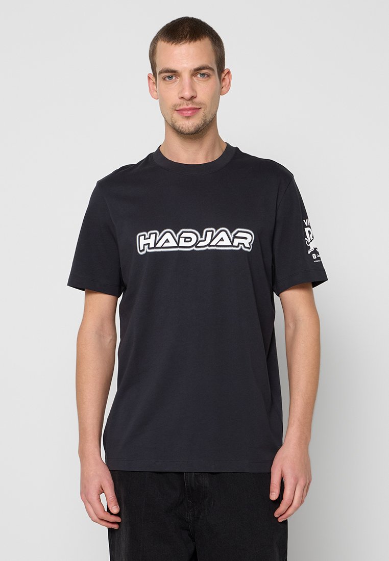 HUGO T-shirt print zwart