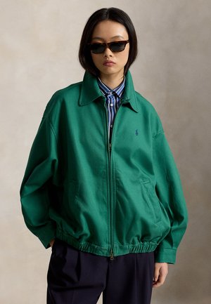 Polo Ralph Lauren, OVERSIZED COTTON WINDBREAKER - Chaqueta fina - bush green