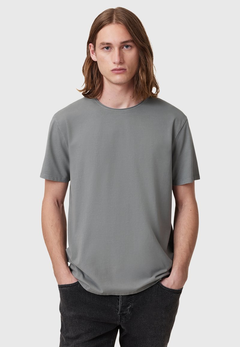 AllSaints BODEGA SS CREW - T-shirts basic - grey