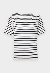 STRIPE BOAT NECK - Tričko s potlačou - evening blue