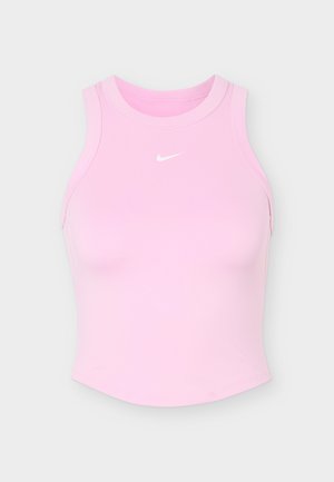 Nike Performance, ONE FITTED CROP TANK - Top - pink rise/white