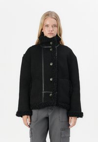 Object OBJOAKLYN JACKET - Giacca in similpelle - black