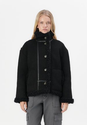 Object OBJOAKLYN JACKET - Imitatieleren jas - black