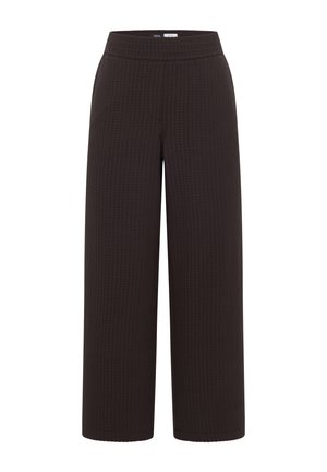 Cecil, WIDE LEG HOSE IN SEERSUCKER-QUALITÄT - Pantalon classique - brown cacao