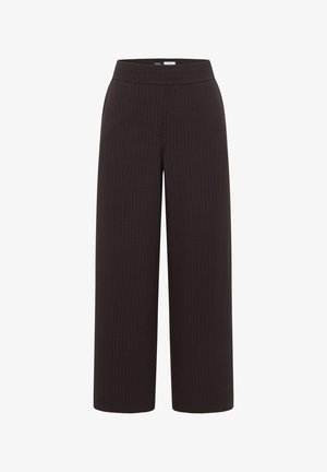 Cecil, WIDE LEG HOSE IN SEERSUCKER-QUALITÄT - Trousers - brown cacao
