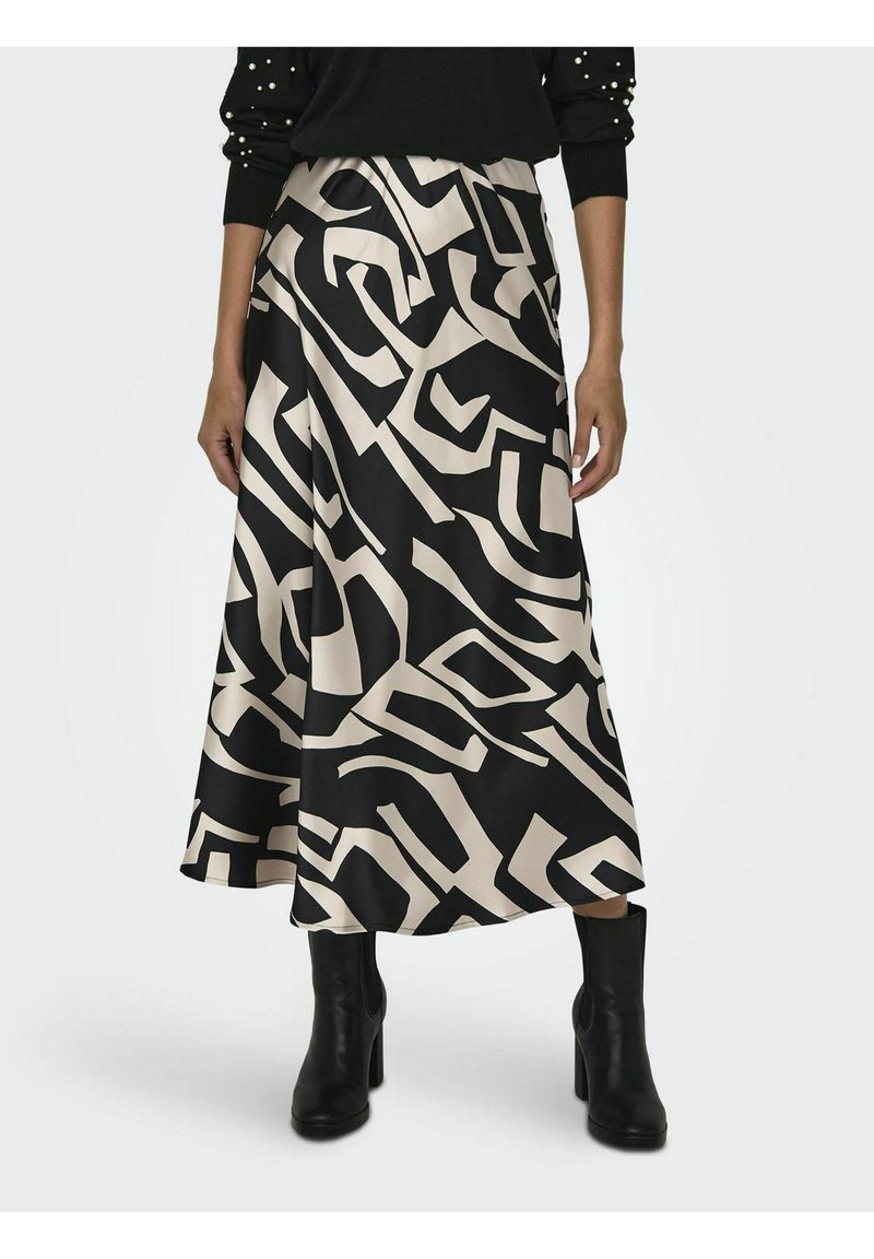 ONLY - Gonna midi in pelle sintetica nera