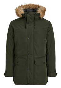Jack & Jones Zimní kabát - mottled olive