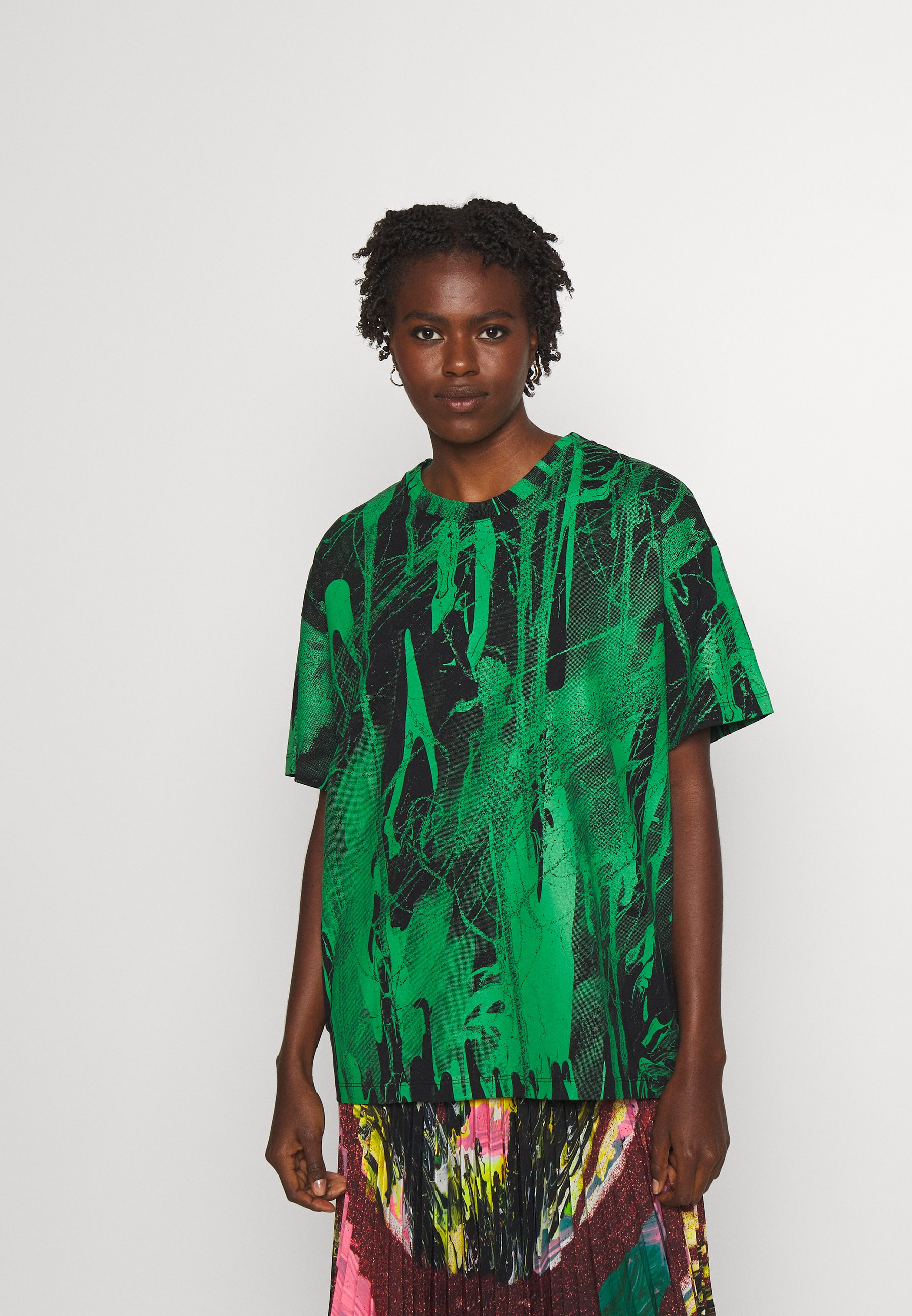 Christopher Kane MINDSCAPE - T-shirt con stampa - black green/verde -  Zalando