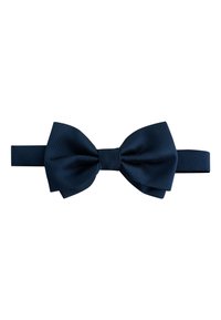Papillon blu navy realizzato in tessuto strutturato con finitura liscia. Presenta un nodo centrale e una cinghia regolabile per una vestibilità sicura.