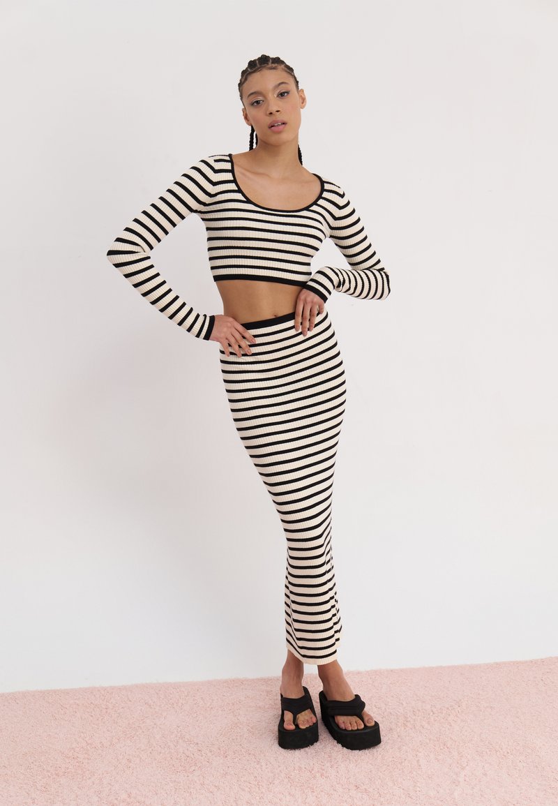 Even&Odd SET - Maxirok - black/off-white