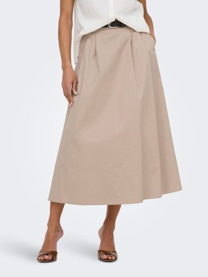 ONLY ONLZORA HW LONG BELT SKIRT PNT - A-lijn rok - oxford tan