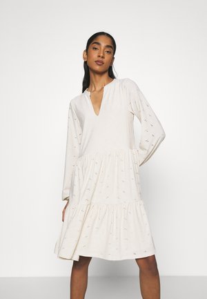 VISANIANA V-NECK DRESS - Žerzejové šaty - birch