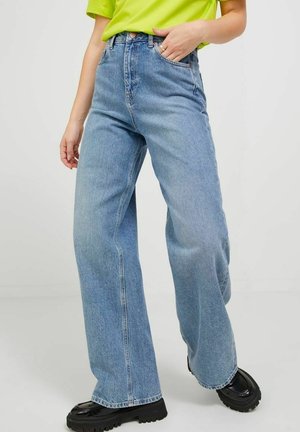Wide leg - light-blue denim