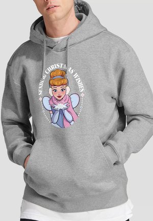 CINDERELLA CHRISTMAS WISHES - Kapuzenpullover - mottled light grey