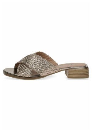 Caprice Pantofle - taupe metallic