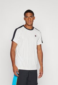 Fila STRIPES JASCHA - T-skjorte til trening - white alyssum stripes