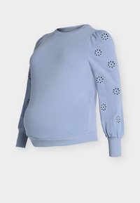 OLMFEMME L/S PUFF EMBROIDERY SWT - Sweatshirt - tempest