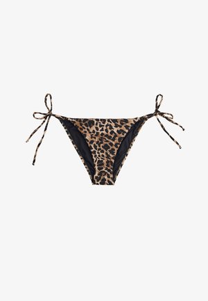 Koton, LEOPARD PRINTED BIKINI BOTTOM. - Bikini-Hose - brown