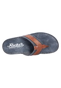 Rieker MODISCHE PANTOLETTE - Sandales tongs - peanutnavy (24)