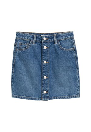 Minikjol - clean mid stone blue denim