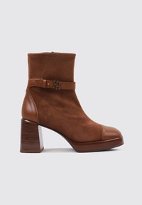 Hispanitas Botines con plataforma - camel