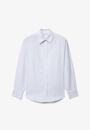 Calliope, CAMICIA RIGHE - Button-down blouse - var celeste