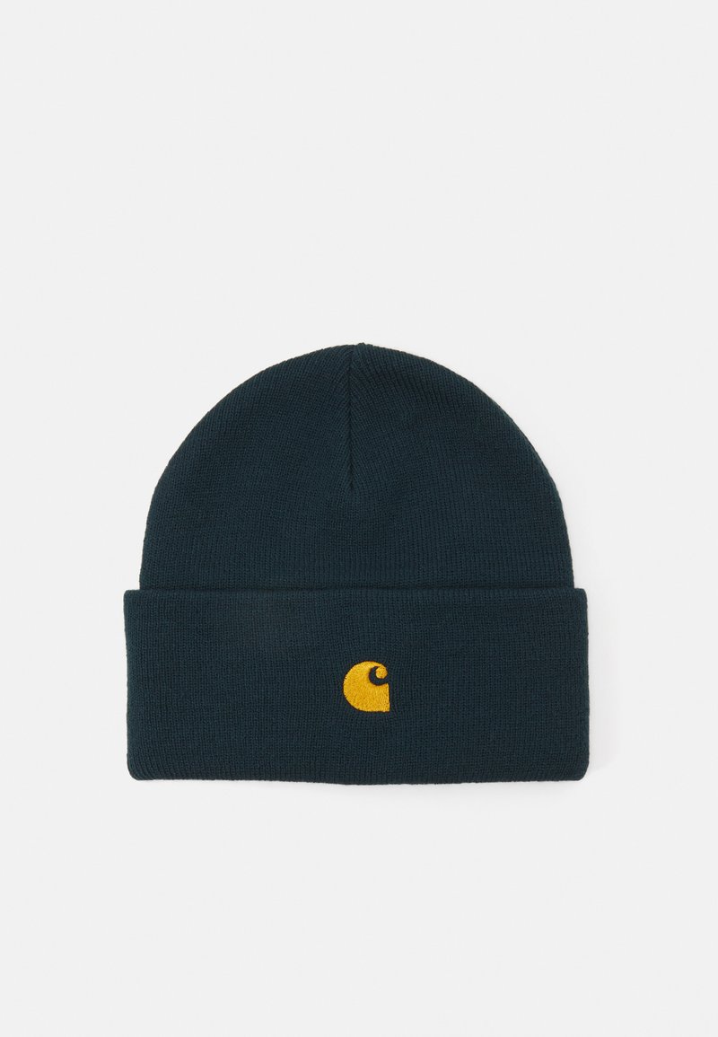 Carhartt WIP CHASE BEANIE UNISEX - Beanie - duck blue/gold