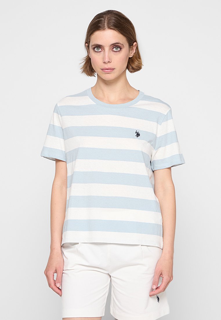 U.S. Polo Assn. T-shirt print lichtblauw