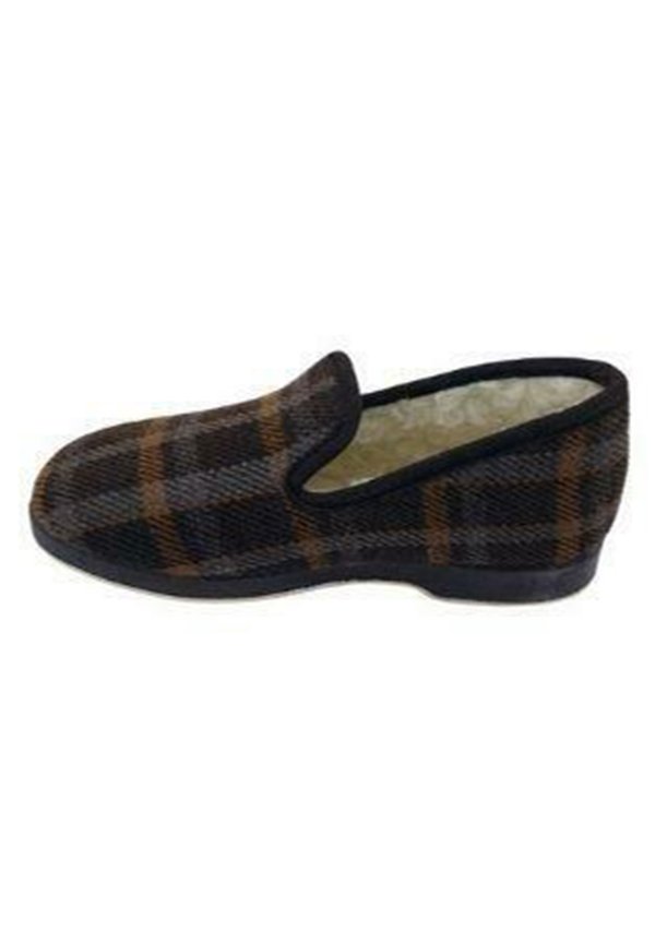 CONFORTABLE CUADROS - Slipper - cuadros marron