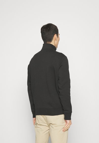 Polo Ralph Lauren DOUBLE KNIT QUARTER ZIP PULLOVER - Sweatshirt - black