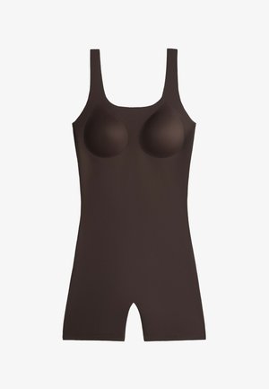OYSHO, PERFECT-ADAPT LONG STRAP JUMPSUIT - Costum gimnastică - brown