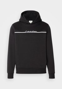 SPLIT LINE LOGO HOODIE - Sweatshirt - black