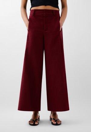 Scalpers CHOUSSY SUMMER - Trousers - burgundy