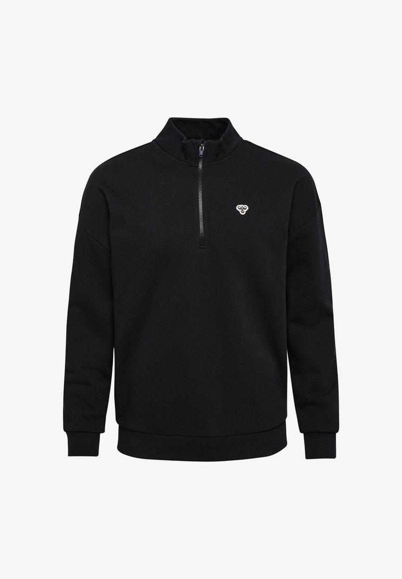 Hummel LOOSE HALF ZIP BEE - Sweatshirt - black