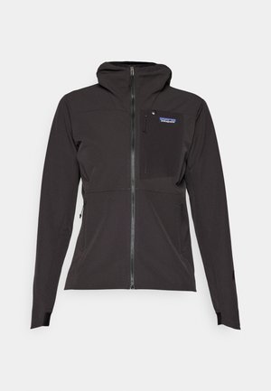 Patagonia CROSSSTRATA HOODY - Vízlepergető széldzseki - black