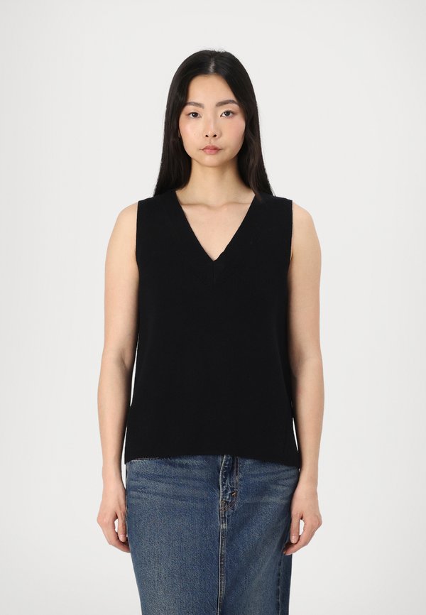 VIRIL V NECK VEST - Strickpullover