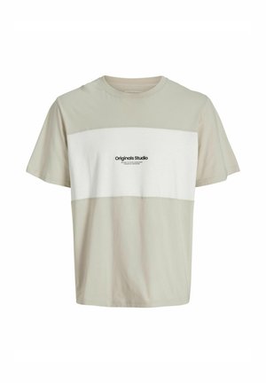 Jack & Jones, Colour block - T-shirt print - moonbeam