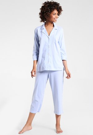 HERITAGE  SLEEVE CLASSIC NOTCH COLLAR SET - Pyjamas - french blue/ white